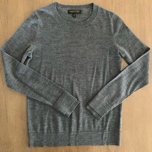 BR merino wool crew neck sweater